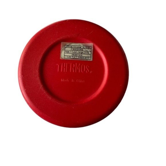 Hello Kitty Thermos Red Silver and Black Kitty Outline - Picture 3 of 8